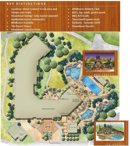 Trailhead Lodge Amenities and Map